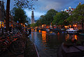 free daily photo: Prinsengracht in Amsterdam, night photo 